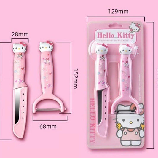 Hello Kitty knife and peeler set