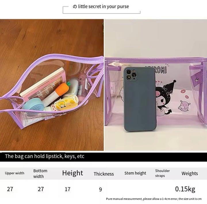 pochacco transparent storage bag