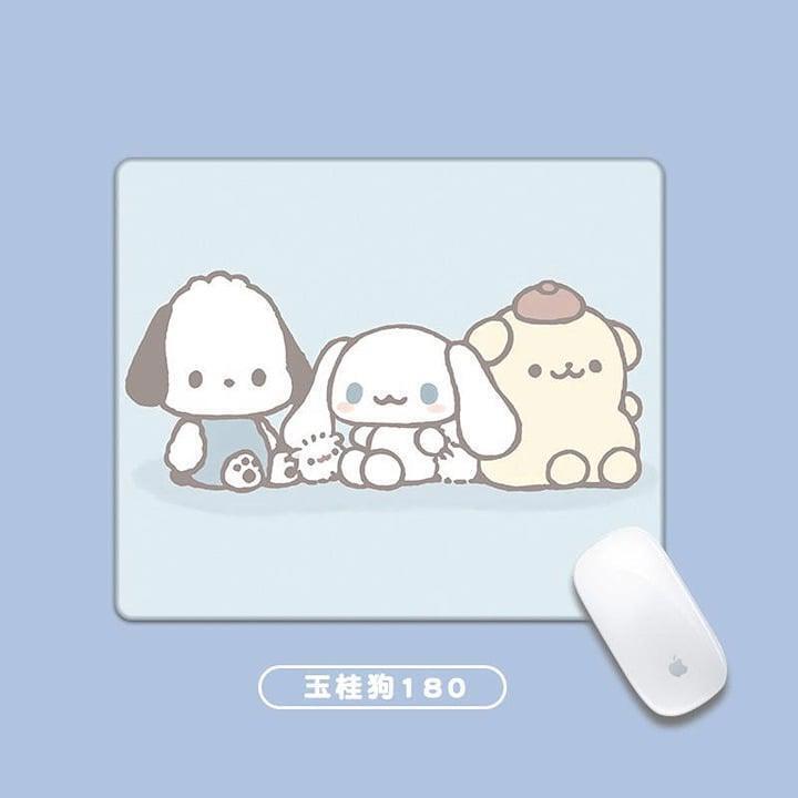 Pochacco Cinnamoroll Pompompurin mouse pad