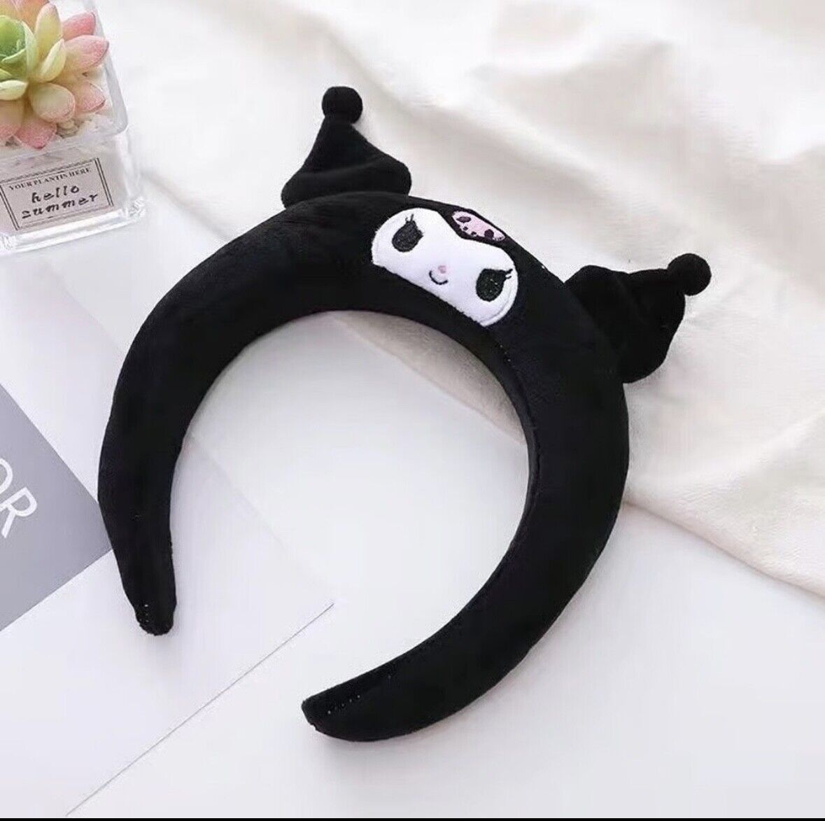 Sanrio Kuromi Cinnamoroll Pom Melody Headband Non Slip Thick Hair Accessories