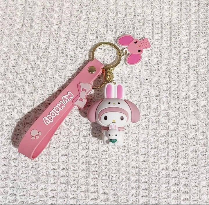 Sanrio Pompompurin Cute Kawaii Pendant Ring Keychain