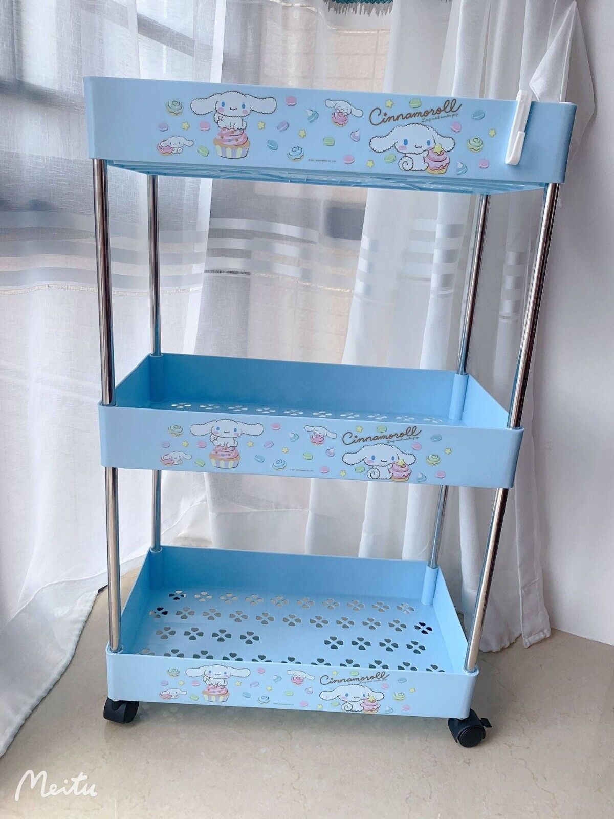 Sanrio Kuromi Cinnamoroll Hello Kitty 3 Tier Shelf Storage Organizer Cabinet