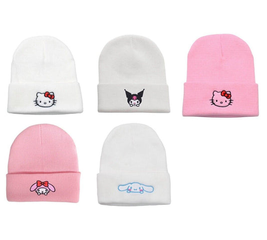 Sanrio Hello Kitty, My Melody, Kuromi, Cinnamoroll, Kawaii Cute Beanie