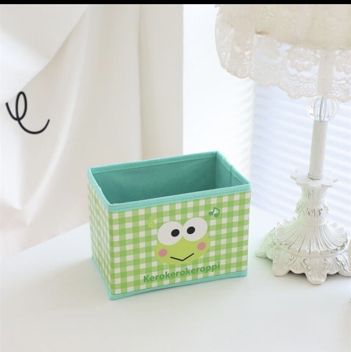 Hello Kitty Collapsible Desk Storage Bin