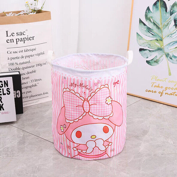 Sanrio Large Foldable Laundry Basket Hamper Dirty Clothes Storage Bin Bag