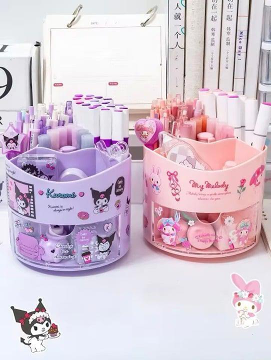 My Melody Versatile rotating desk organizer/container