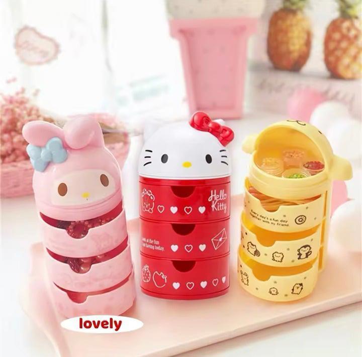 Hello Kitty 3 tier drawer mini storage organizer