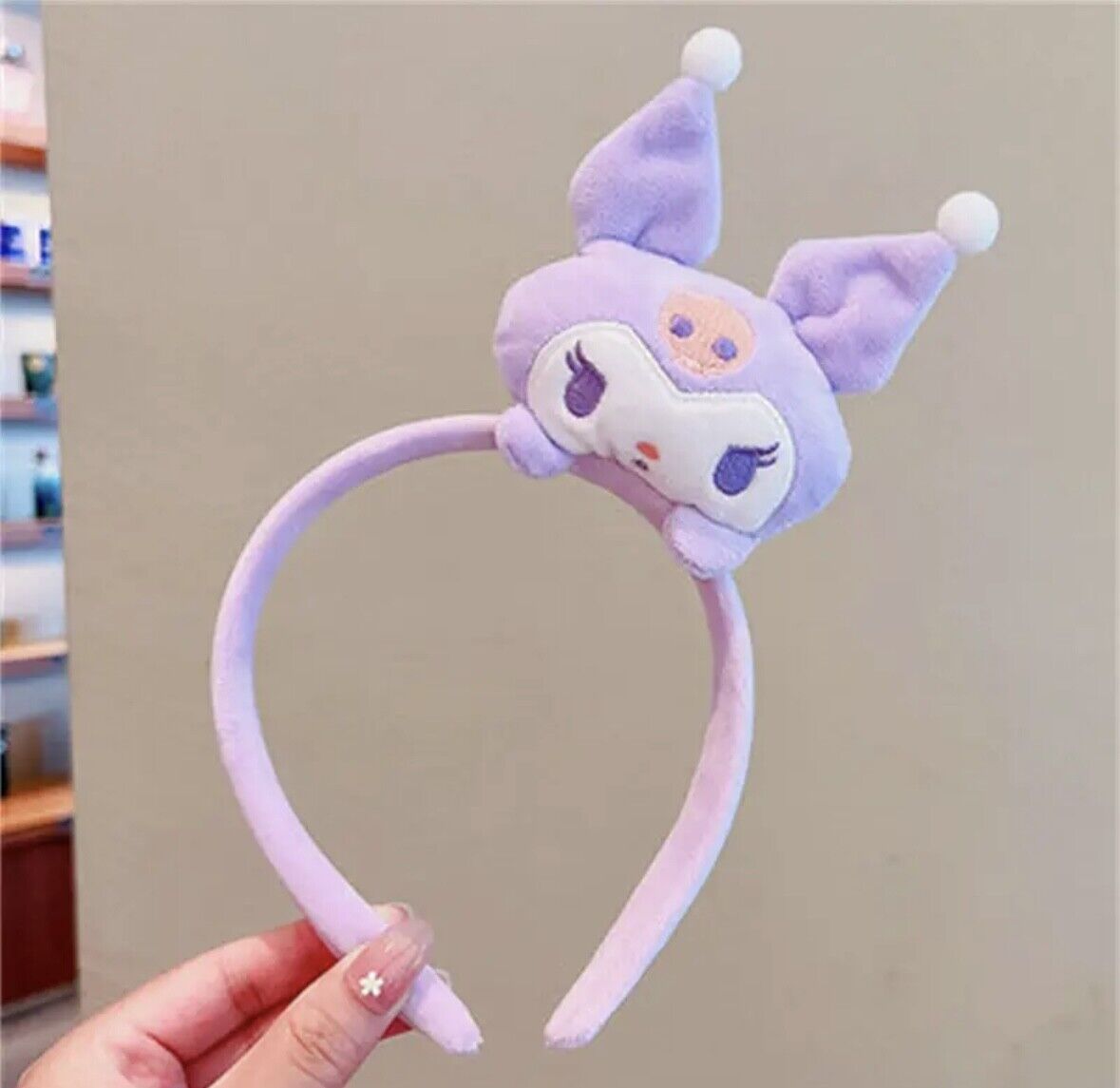 Sanrio Kuromi Cinnamoroll Pom Melody Headband Non Slip Elastic Hair Accessories