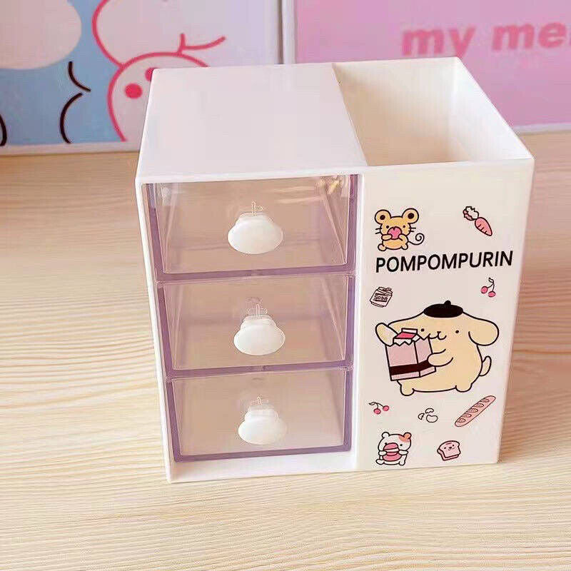 US Seller Sanrio Characters Desk Organizer/Drawer Storage Kuromi Cinnamoroll Kit