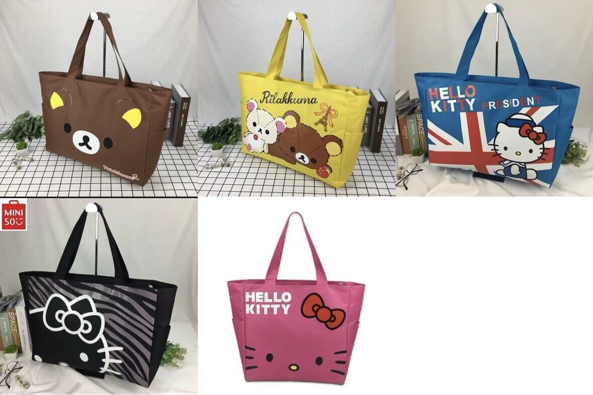 Sanrio HELLO KITTY  RILAKKUMA CHARACTERS Canvas Tote BAG/shoulder bag