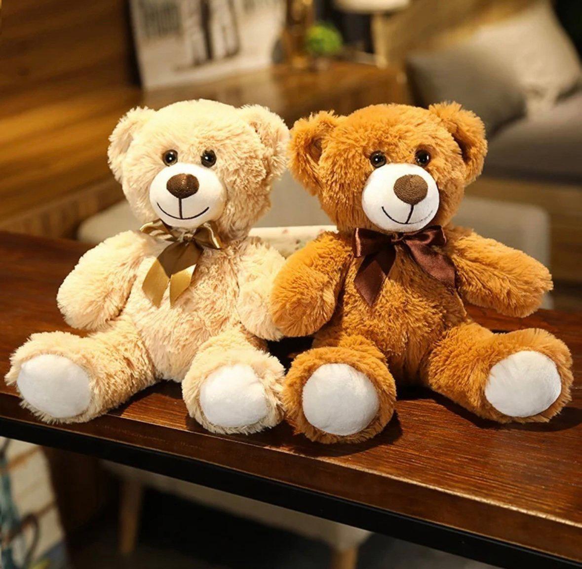 13.8” (35cm) Height Brown Teddy Bear Stuffed Animals Gifts for Friends GF BF