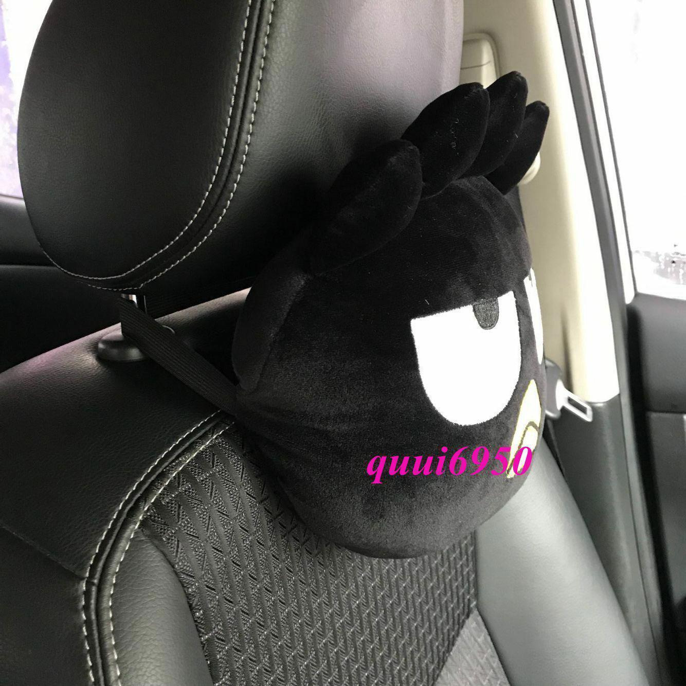 2pcs Cool Badtz Maru Auto Car Neck Pillow Headrest Seat Belt Cover Shoulder Pad