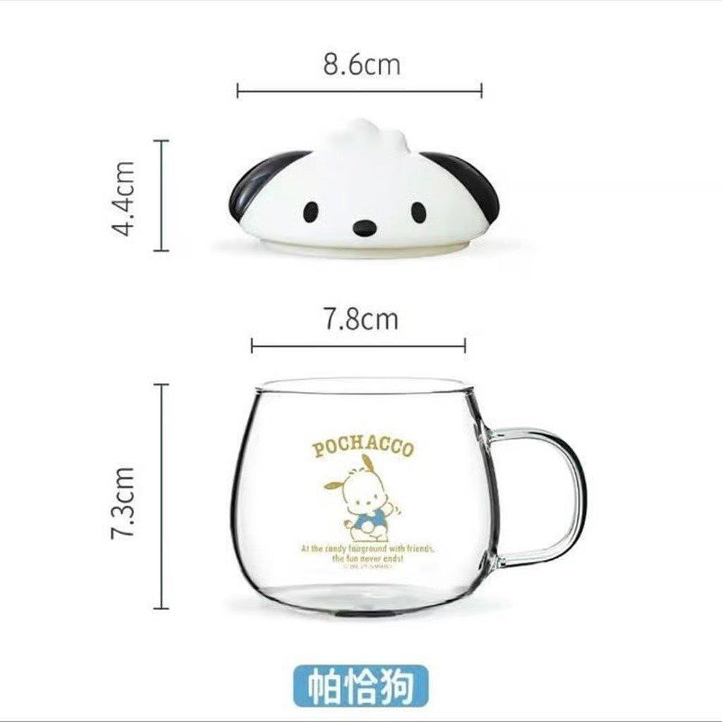 Pochacco high borosilicate glass mug