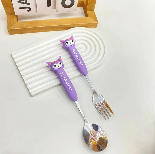 Kuromi Spoon and Fork set