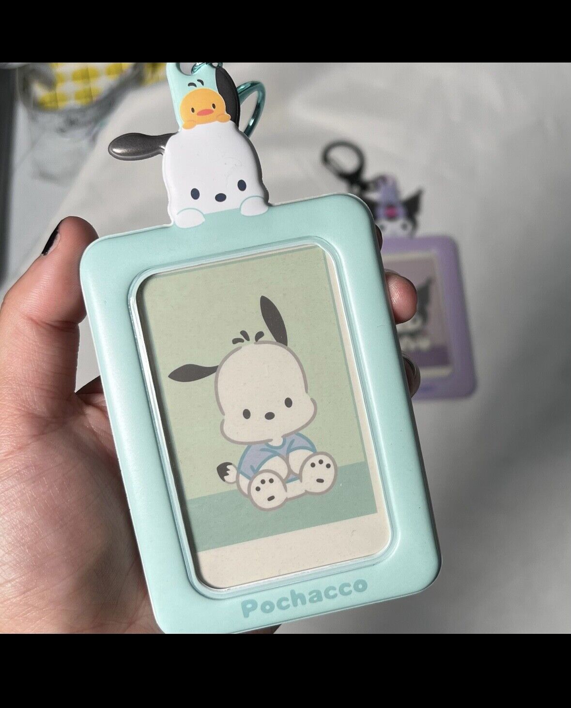 [US SELLER] Korean Ver Sanrio Japan Character KPop Photocard Holder Snap Hook