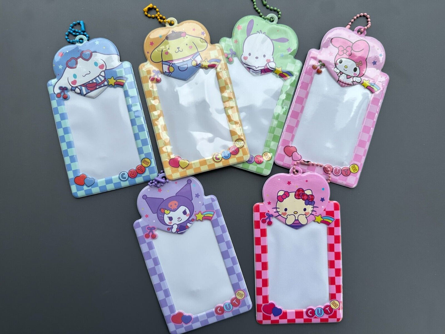 [US SELLER] OFFICIAL Sanrio Japan Character KPop Photocard Holder Keychain