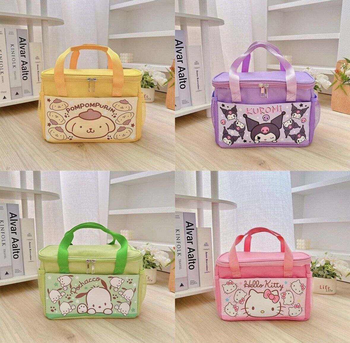 US Seller HELLO KITTY Kuromi Pochacco Pompompurin INSULATED LUNCH BAG