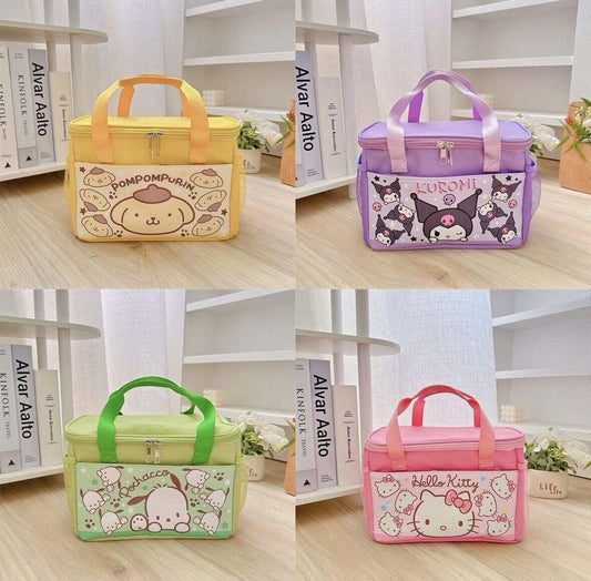 US Seller HELLO KITTY Kuromi Pochacco Pompompurin INSULATED LUNCH BAG