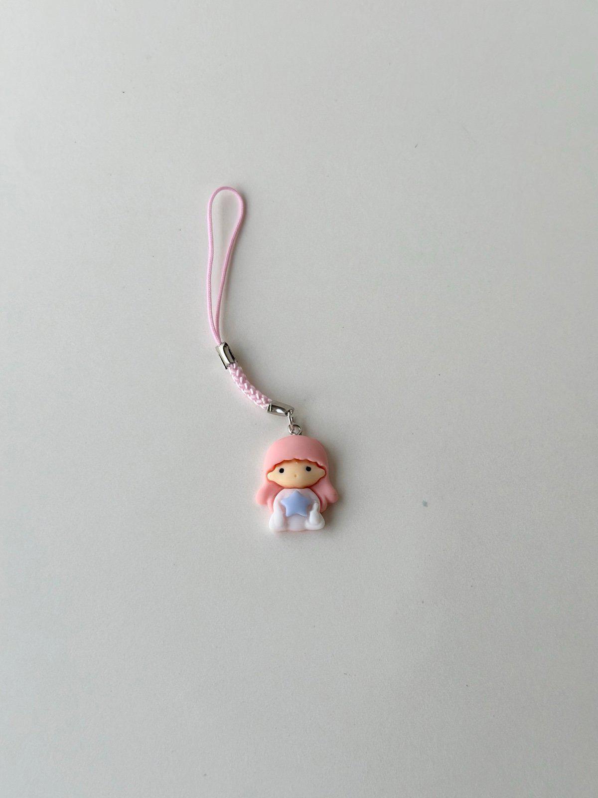 Twin little star phone charm