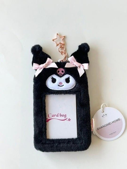 Sanrio Kuromi Kpop Fluffy Plushy Photocard Holder