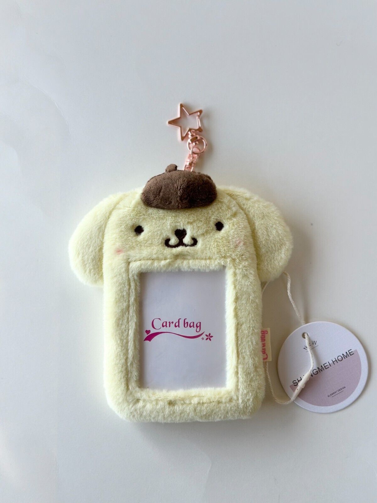 [US SELLER] Fluffy Sanrio Japan Character KPop Photocard Holder Snap Hook