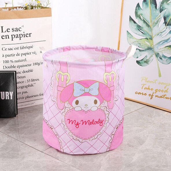 Sanrio Large Foldable Laundry Basket Hamper Dirty Clothes Storage Bin Bag