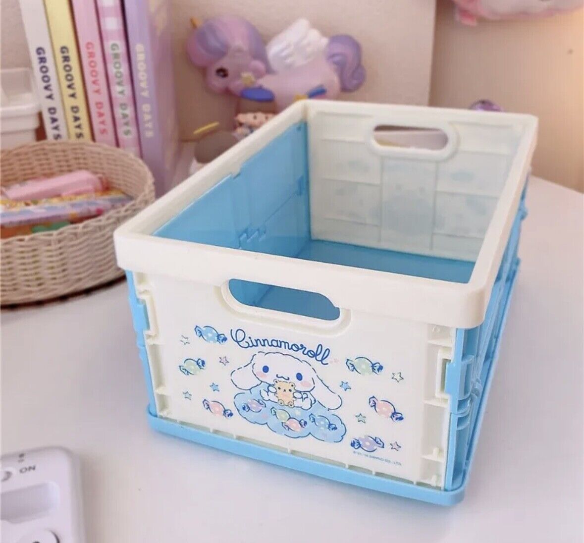 US Seller Sanrio Characters Small Foldable Storage Bin/Box