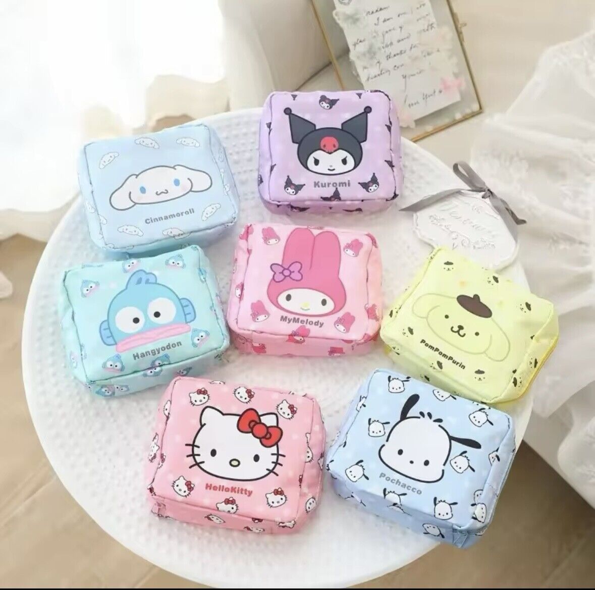 Sanrio Kuromi Hello Kitty Carrying Zipper Pouch/Bag