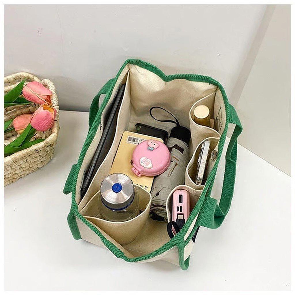 Green Snoopy hand bag /storage bag