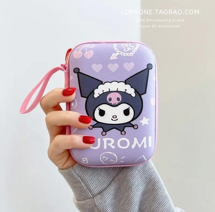 Kuromi Storage carrying organizer zipper pouch