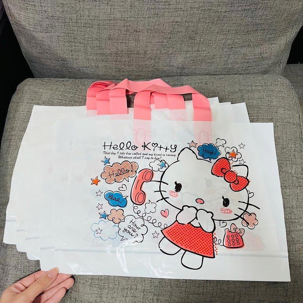 10 pcs Hello Kitty plastic gift bags