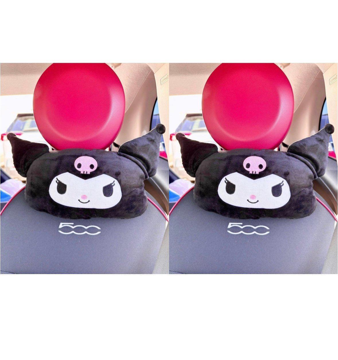 2 pcs of Kuromi Car Pillow/headrest