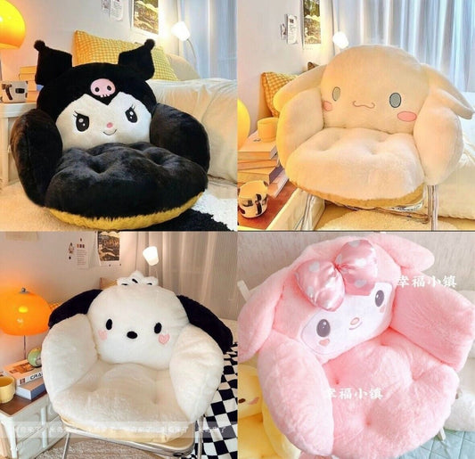 Sanrio Plush Seat Pad Cushion for Attachable to chairs