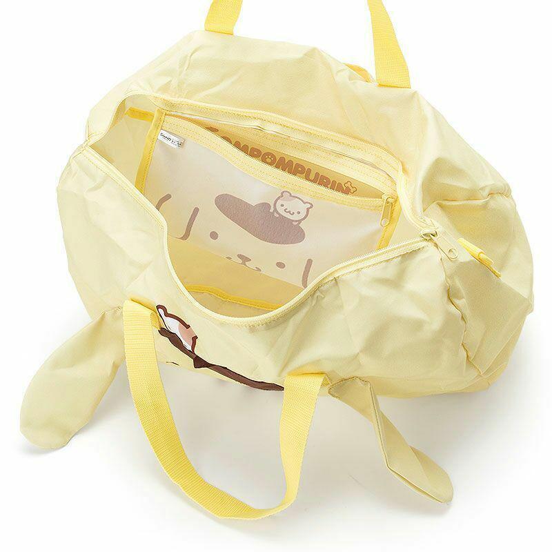 Women Girl Pompompurin Foldable Travel Luggage Trolley Tote Crossbody Duffle Bag