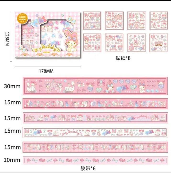 My melody tape & sticker set