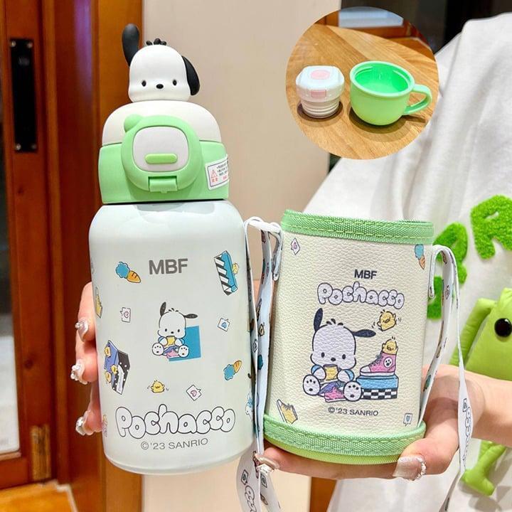 Pochacco insulated bottle with strap