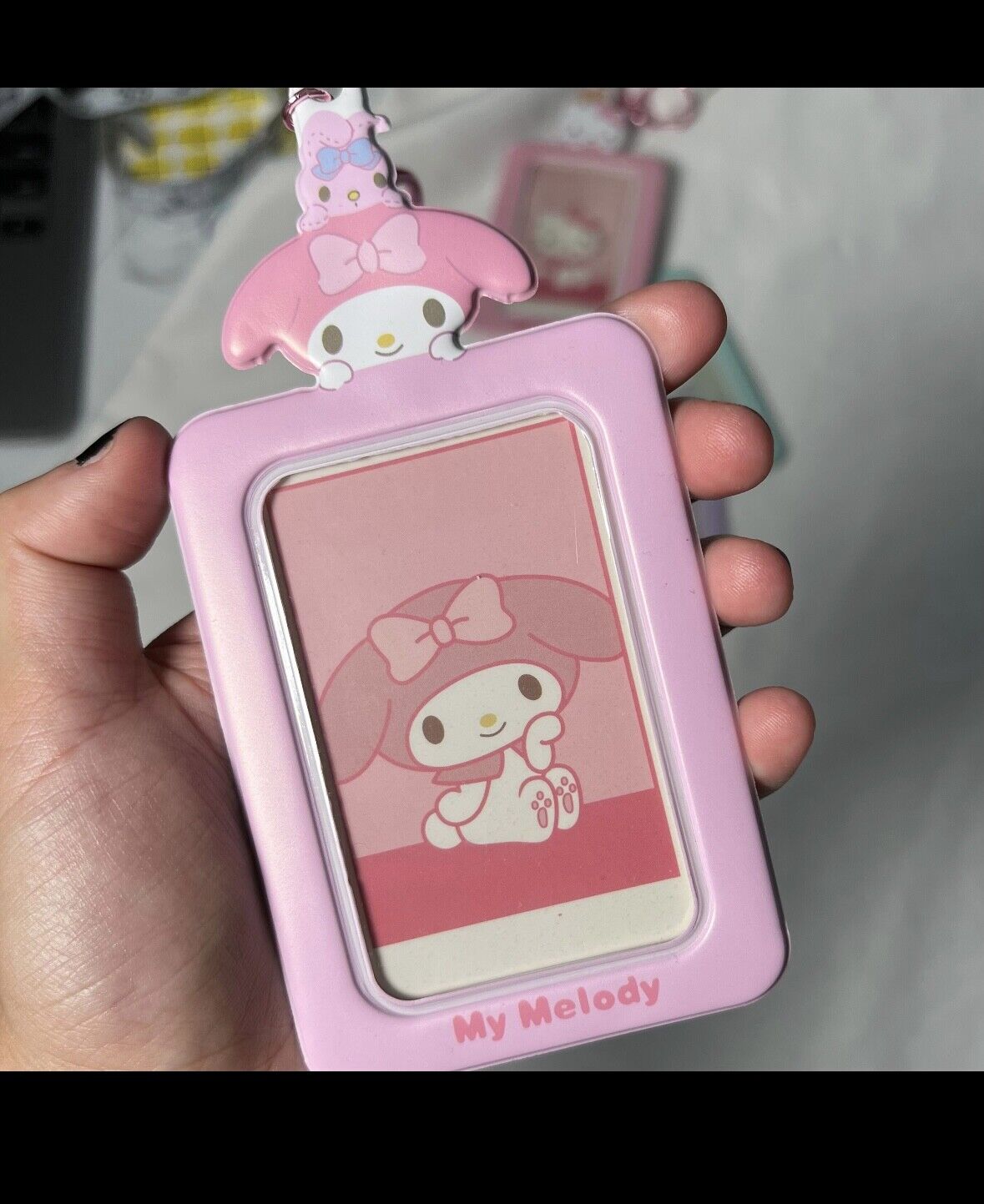 [US SELLER] Korean Ver Sanrio Japan Character KPop Photocard Holder Snap Hook