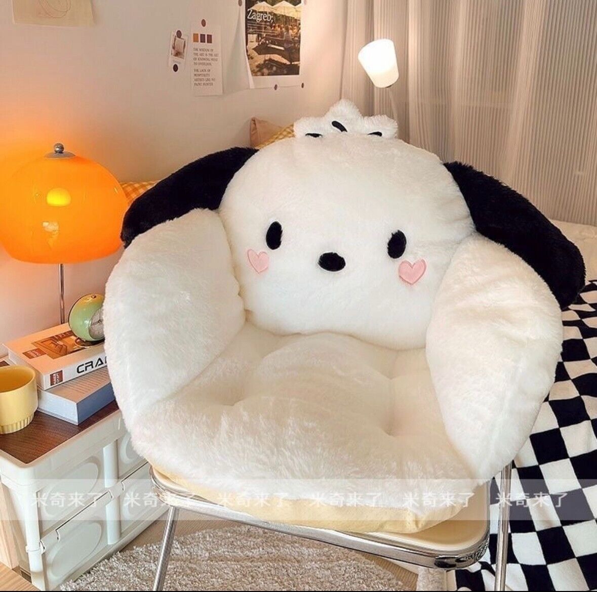 Sanrio Plush Seat Pad Cushion for Attachable to chairs