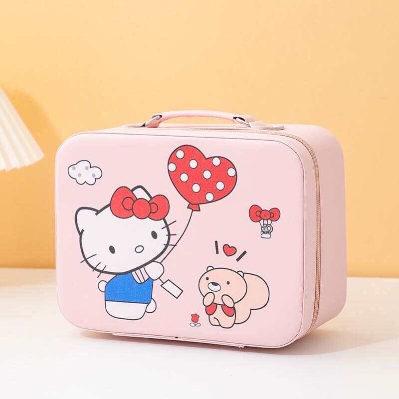 Kawai Sanrio Kuromi Large Capacity Cosmetic Bag Hard Portable Storage Box