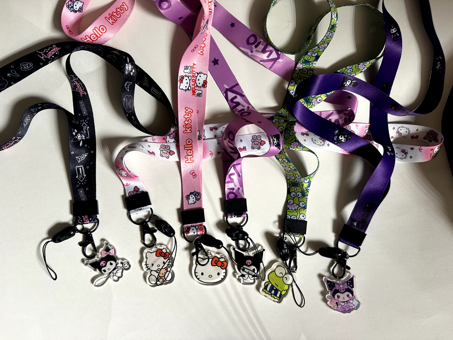 US Seller 16 in Sanrio Hello Kitty Kuromi Keroppi Lanyard