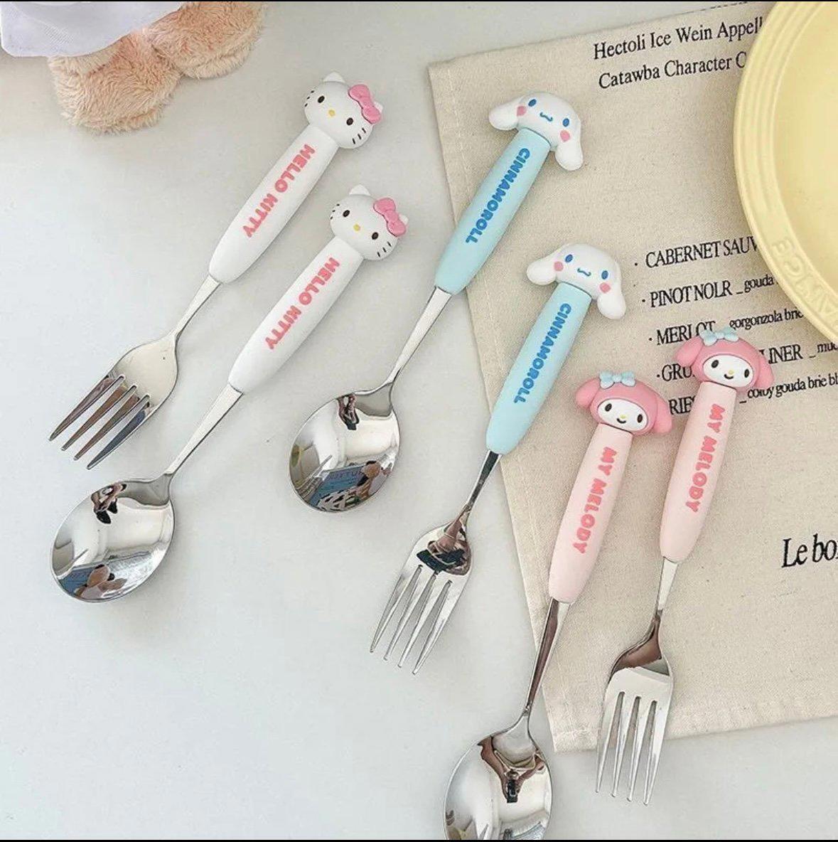 Sanrio Hello Kitty Spoon and Fork set