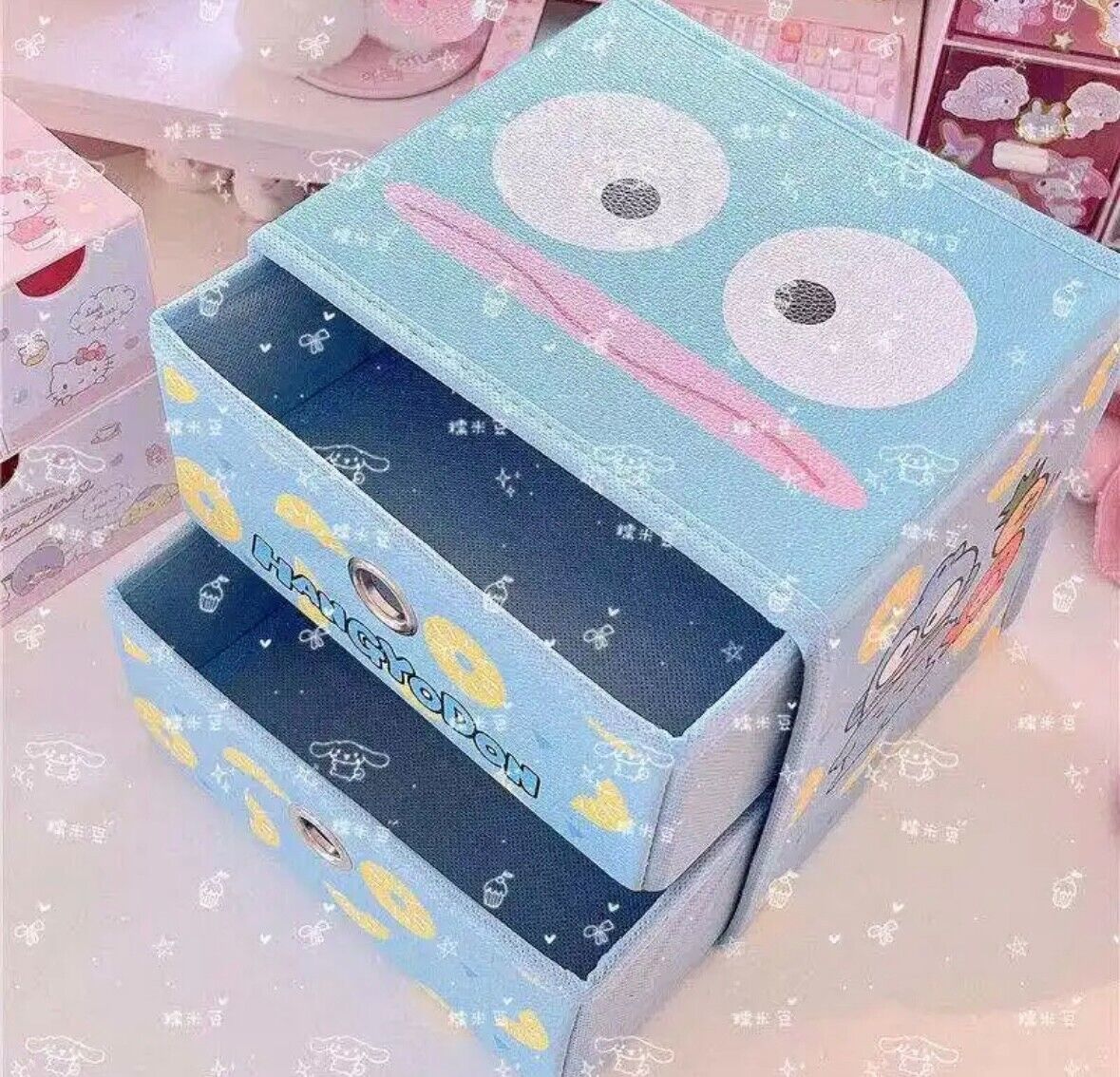 Sanrio Characters 2 Drawers Foldable Storage Bin