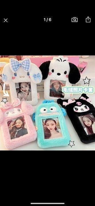 Sanrio Kirby Kpop Fluffy Plushy Photocard Holder