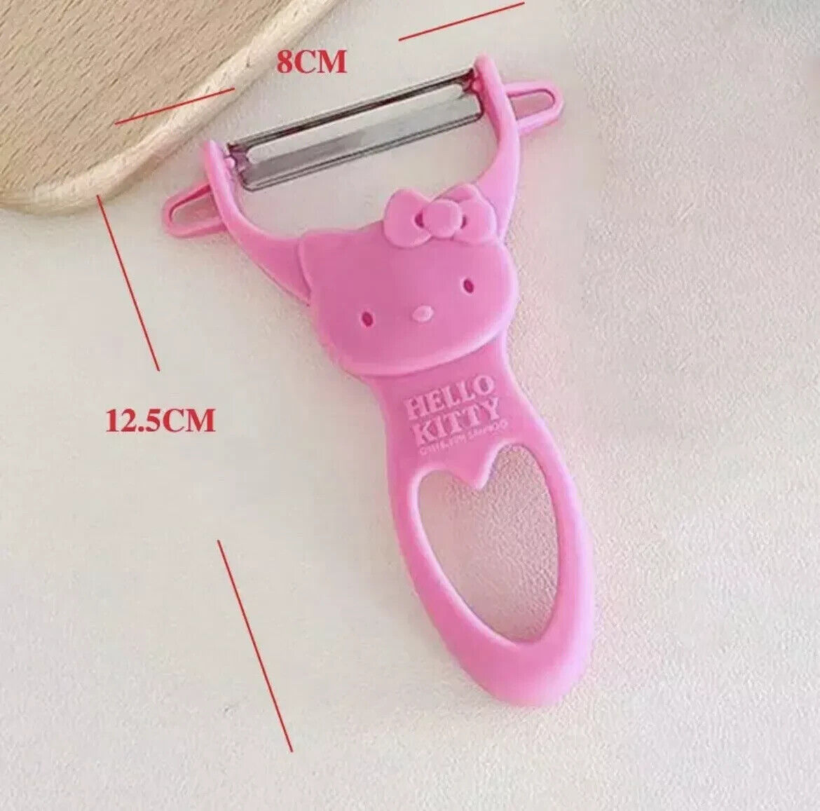 Hello Kitty 2PC Knife Set Serrated Blade Peeler Kitchen Accessory