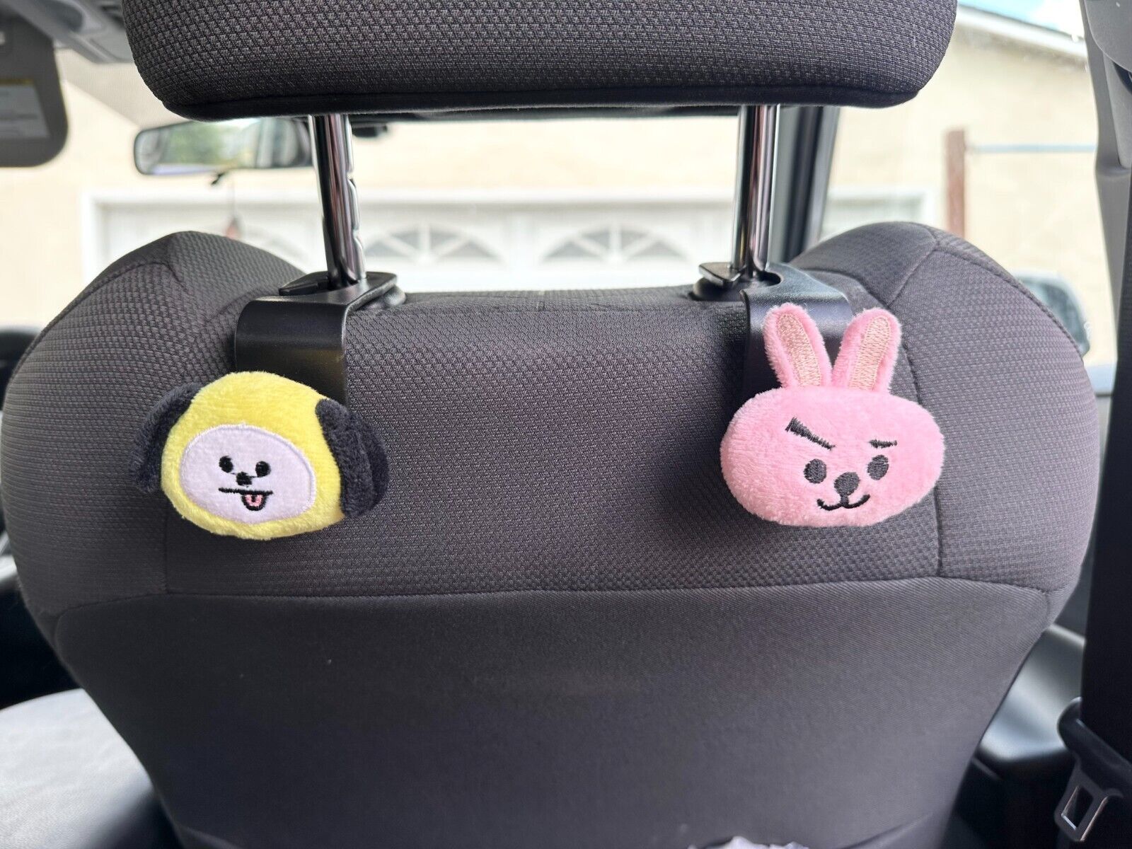 BTS BT21 x Line Friends Characters Plush Car Seat Hook Car Accessories Storage