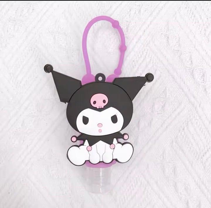 Empty Purple Kuromi Hand Sanitizer Bottle