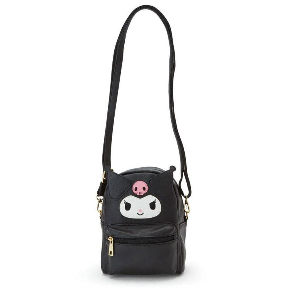 Sanrio Hello Kitty Kuromi PU Leather Shoulder Bag Mini Backpack Crossbody Bag