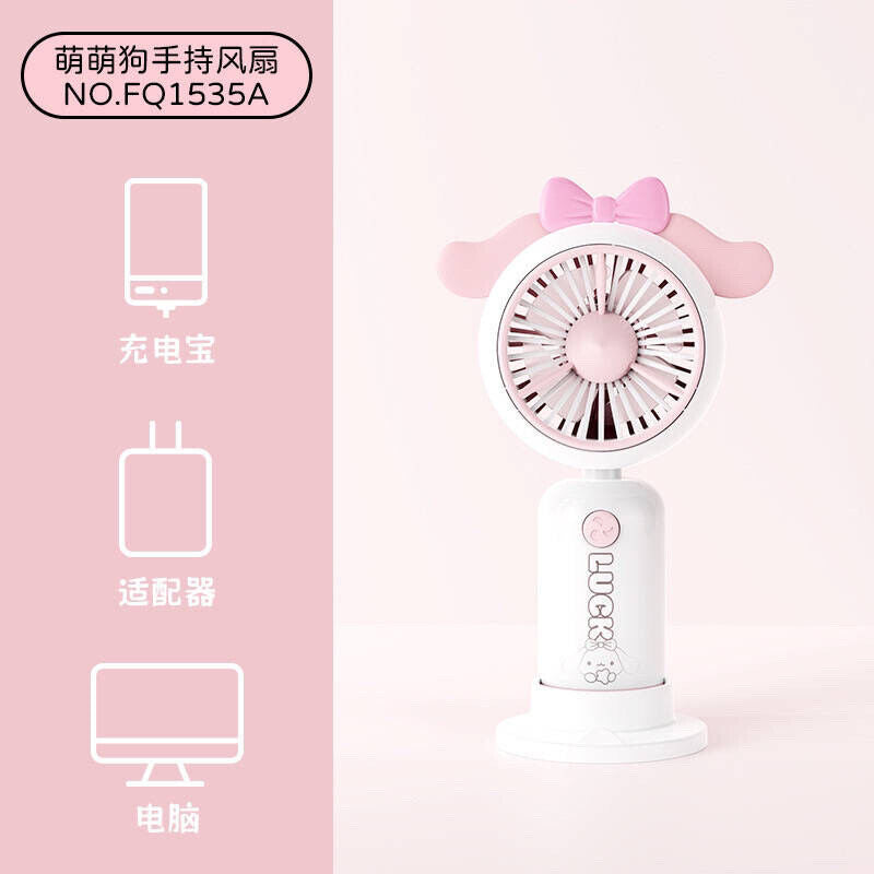 US Seller Kuromi Cinnamoroll My Melody USB Rechargeable Portable Mini Fan