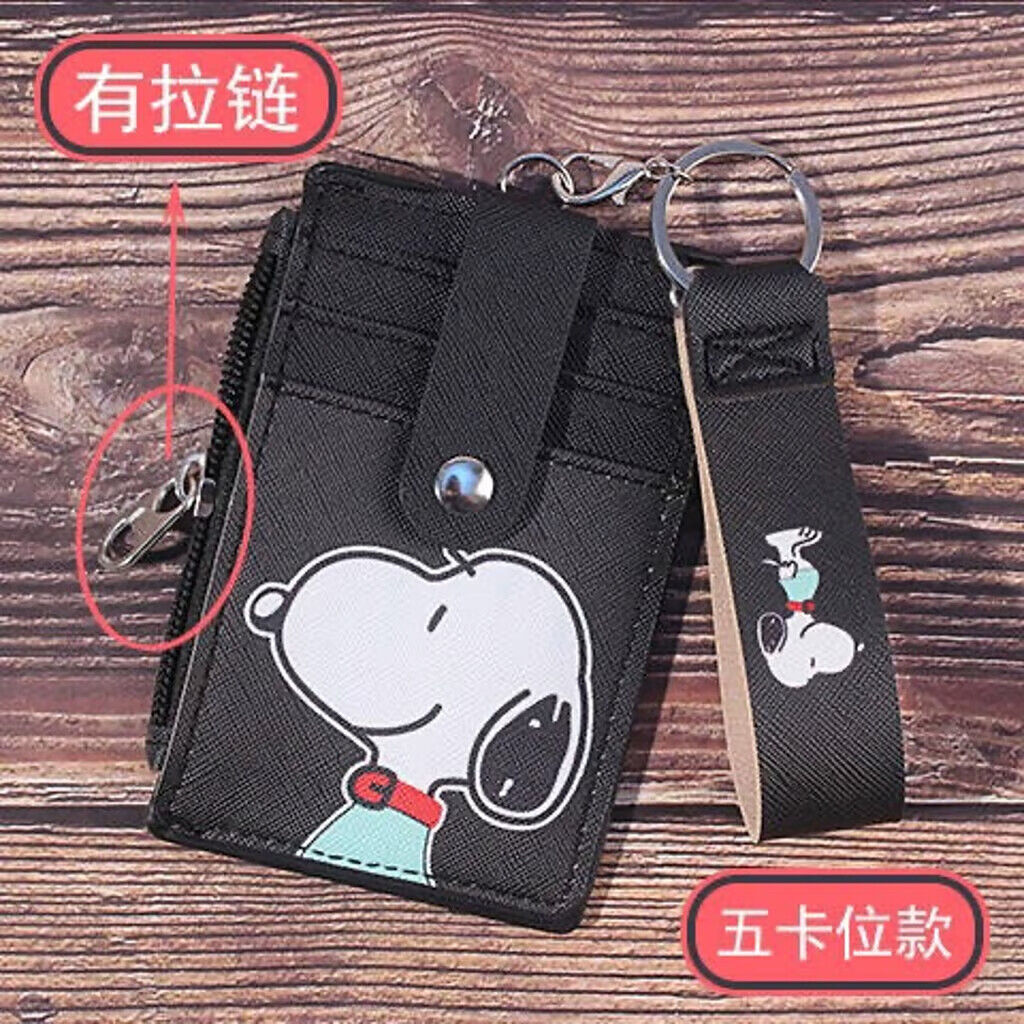 Sanrio Snoopy SailorMoon Wallet ID/Credit Card Slots Coin Holder