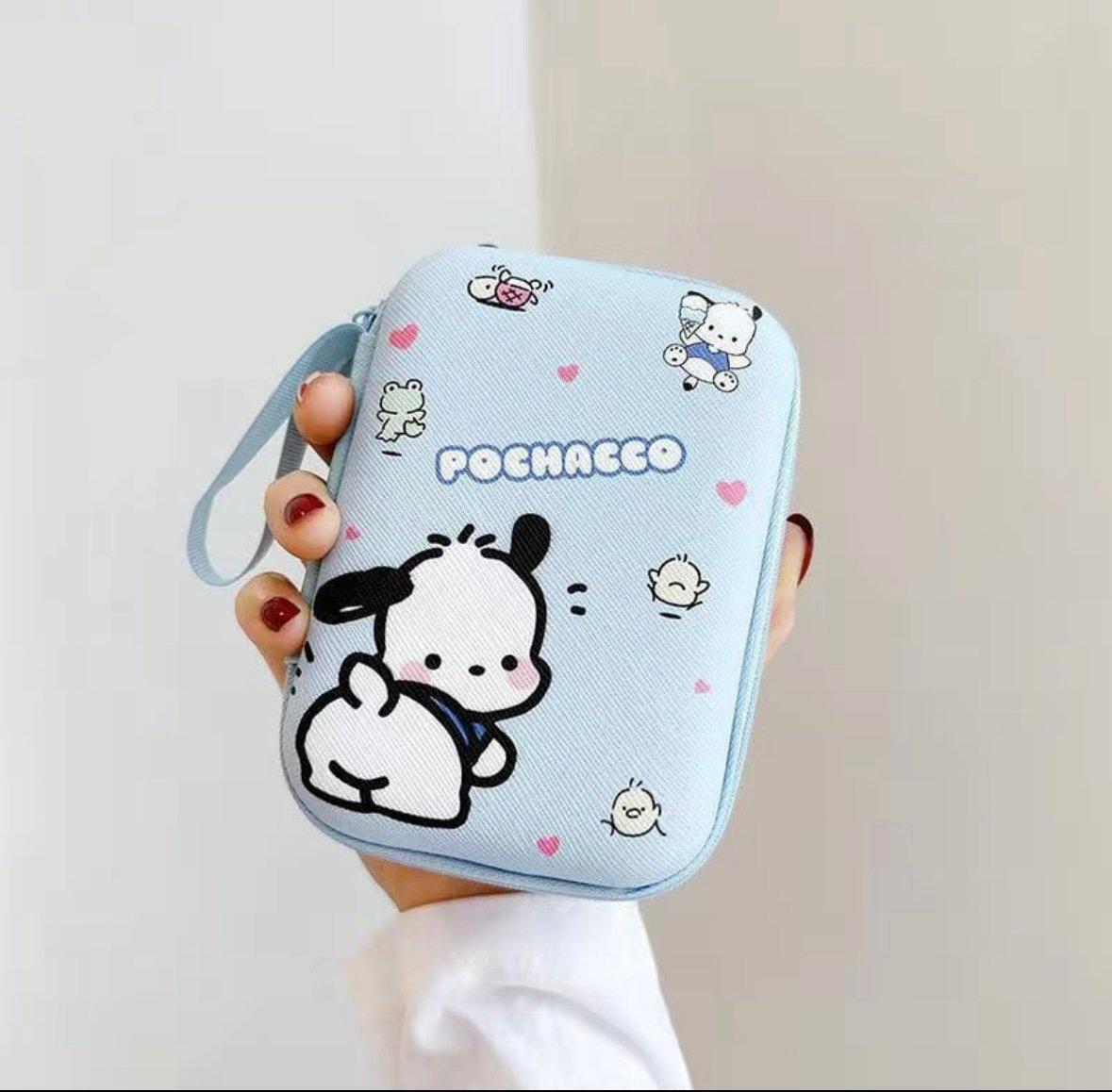 Pochacco carrying organizer zipper pouch